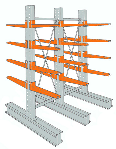 Double Sided Upright cantilever