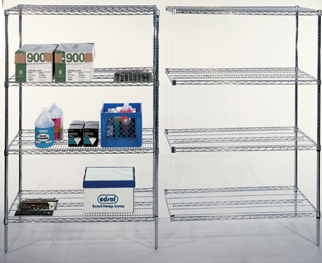 chrome wire shelving