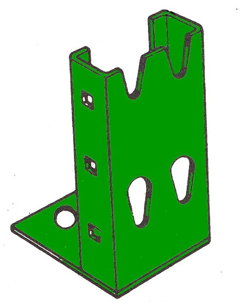 upright green heavy duty bulk rack upright